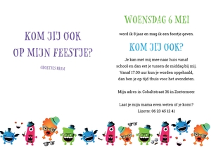 Monsterlijk gezellig feest